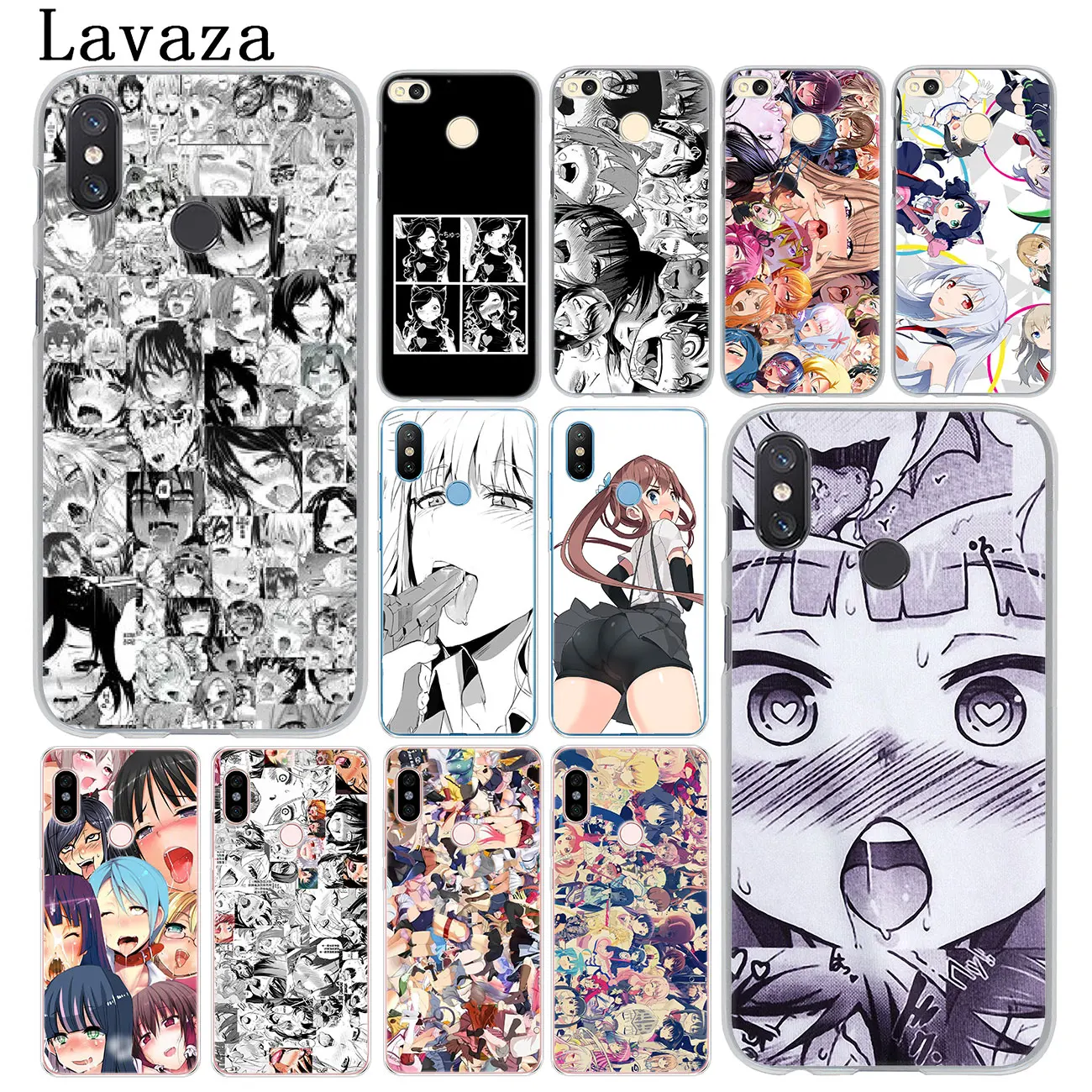 Lavaza cute Ahegao Anime Funny Hard Phone Case for Xiaomi MI 9 8 SE A2 Lite A1 pocophone f1 5X 5S 6 6X MIX 2S MAX 3 Mi9 MiA2 Mi8