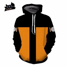 AC DBZ New Kids font b Anime b font Hooded Cool Naruto Uzumaki Naruto 3d sweatshirt