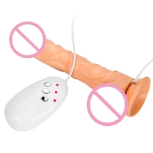 USB Charging Female Smart Heating G Spot Massage Realistic Big Dildo Fake Penis Vibrating Dildo Sex Product Vagina Warm Vibrator