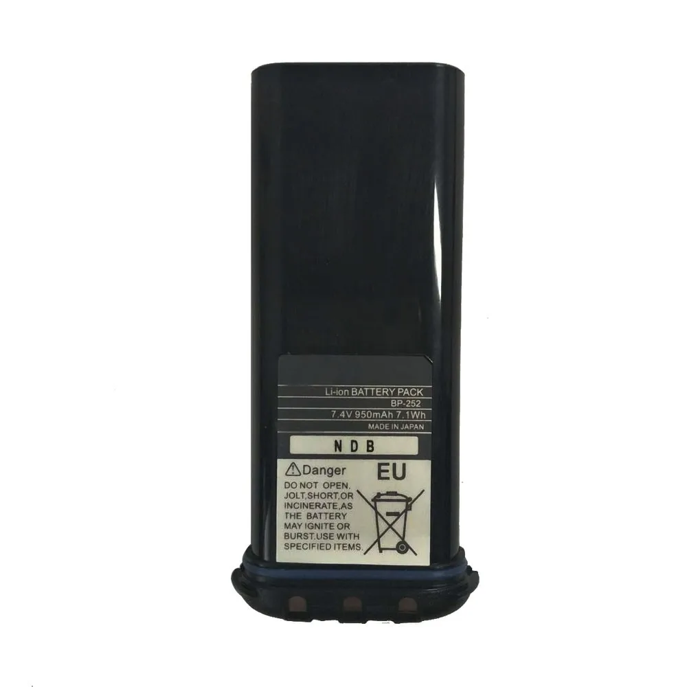 Литий-ионный Аккумулятор 7,4 V 950mAh 7.1Wh для ICOM BP252 l M34 M36 заменяет радио BP241