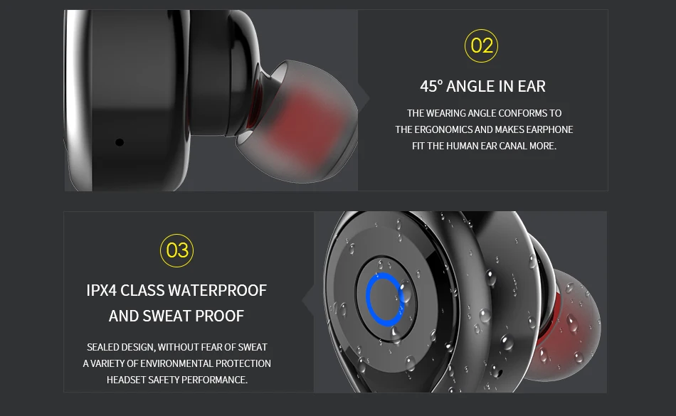AWEI T1 TWS Bluetooth наушники настоящие Беспроводные наушники с микрофоном стерео мини гарнитура для телефона с микрофоном