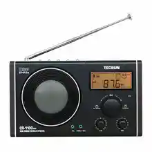 Tecsun CR-1100 CR1100 DSP AM/FM стерео радио, цифровая Демодуляция стерео радио. Автоматический поиск станции