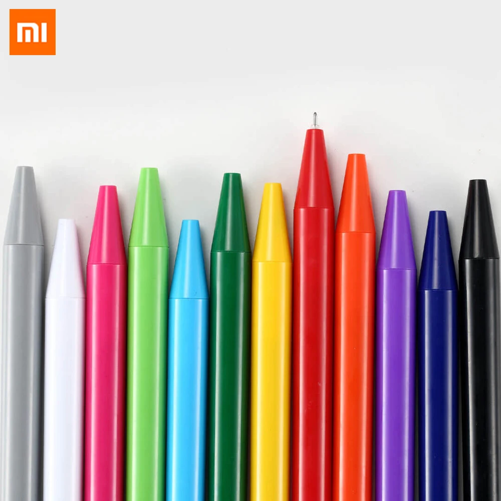 Xiaomi Radical Sign Pen PREMEC Smooth Switzerland Refill 12 видов цветов 0 4 мм ручка для записи Длина 500 м PK ABS