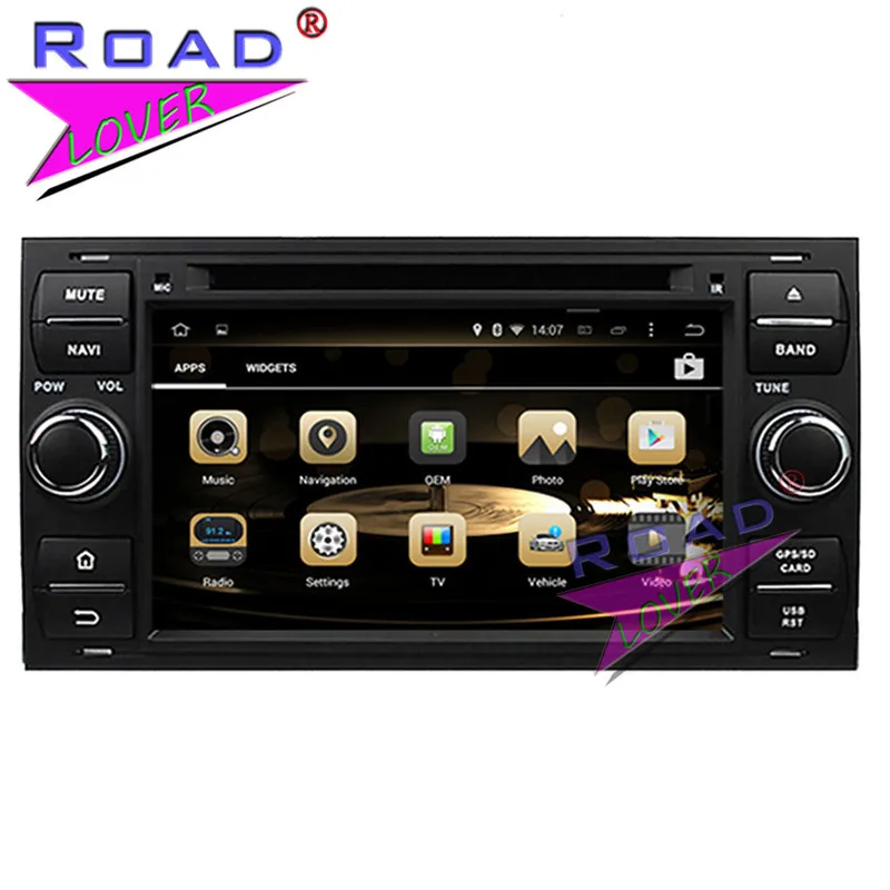 Cheap Roadlover Android 8.0 Car DVD Player Radio For 7" Ford Focus Mondeo S-MAX  Connect 2005 2006 2007 Stereo GPS Navigation Magnitol 3