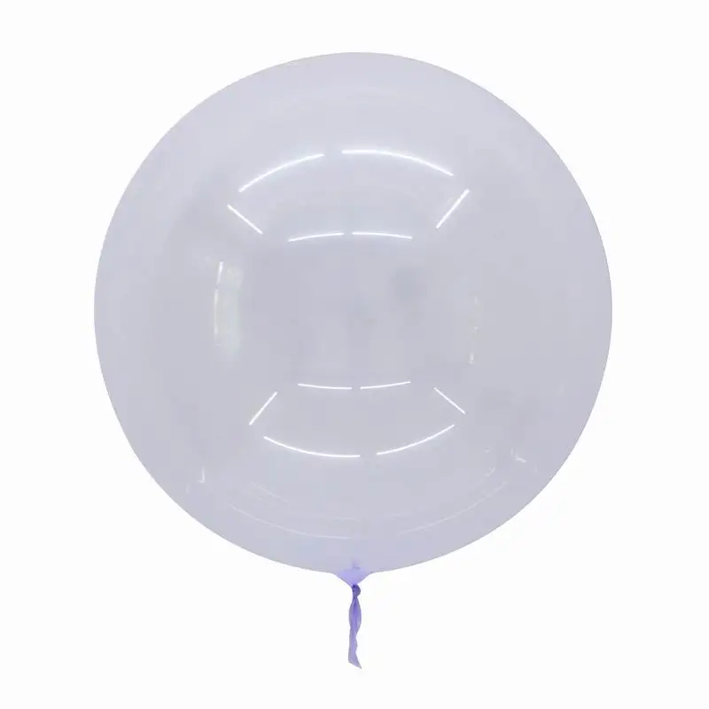 5 шт./лот 18 дюймов красочные хрустальные шары круглые Bobo прозрачные воздушные шары Свадебные Декорации гелиевые надувные шары - Цвет: purple
