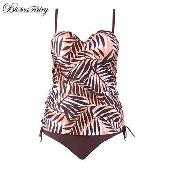 

BISEAFAIRY 2019 New Push Up Bikinis Women Swimsuit Two Piece Bathing Suits Bikini Set Patchwork Button Plus Size Swimwear 3XL
