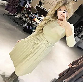 

Fashion Two Piece Set Women New 2018 Autumn Pullover Sweater + Pleated Skirt Bling Suits Woman Elegant Office 2 Pcs Sets Clothes