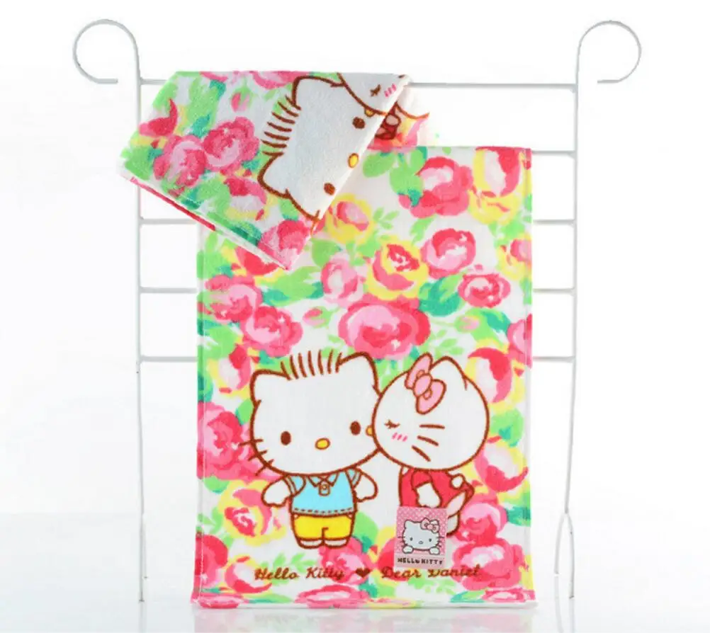 

5 Pcs Cartoon Beautiful Rose Cotton Children Kid Face Towels