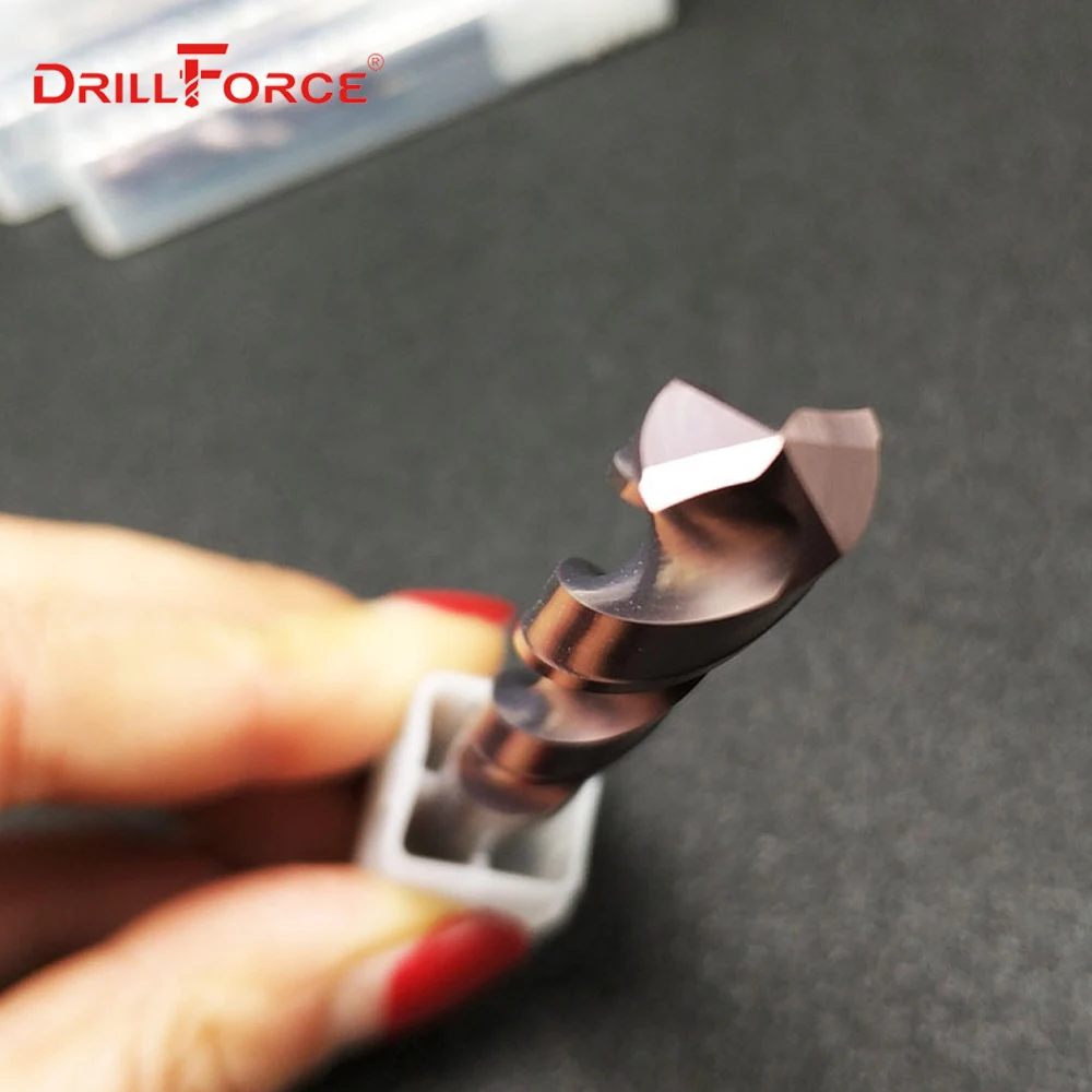 Drillforce 1PC Dia. Твердосплавные сверла HRC65 1 0 9 мм сверло для закаленного сплава