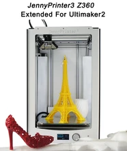 Newest! Assembled JennyPrinter3 Z360 Extended For UM2 Ultimaker 2 Extended High Precision Auto Leveling 3D Printer