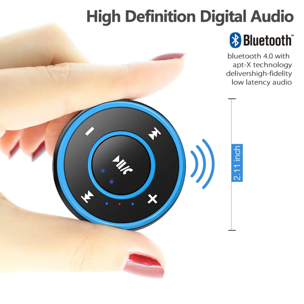 New 2 in 1 Bluetooth Audio Receiver Bluetooth Headset 3.5MM Jack Stereo Output Mini USB Music