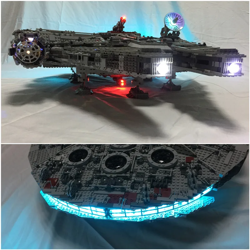 

Led light kit for 10179 and 05033 Ultimate Wars Millennium Model Falcon Blocks (only include light)