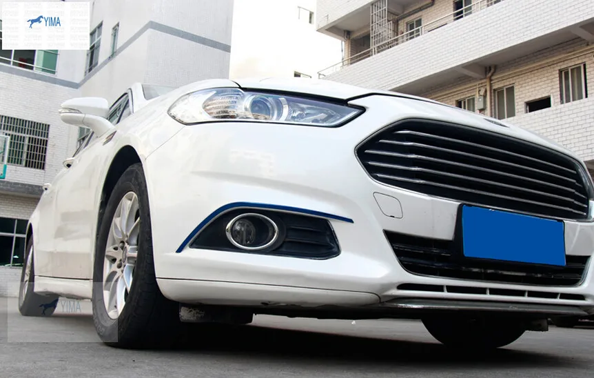 

For Ford Mondeo 2014 2015 / Fusion 2014 2015 Stainless Steel Front Fog Lamp Light Eyelid Cover Trim Molding Garnish