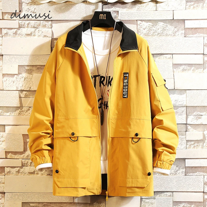 DIMUSI Mens Jackets Male Casual Zipper Baseball Coats Bomber Jackets Mens Fashion Anorak Hip Hop Streetwear Jackets Clothing 3XL