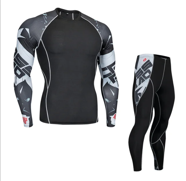 Motorcycle Thermal Underwears Suits Men Set Motorcycle Skiing Winter ...