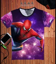Spider-man Logo Print T-shirt Men Black Superhero Fashion T Shirt Spiderman Tee Top Teenage Boy Tshirt The Avengers Clothing
