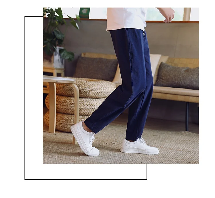 Zongke в китайском стиле однотонное цветные брюки мужские японские уличные тренировочные штаны-шаровары штаны, мужские брюки мужские штаны 5XL Весна