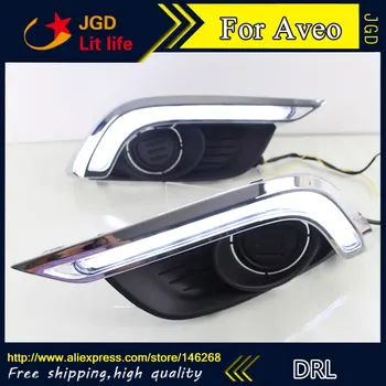 

Free shipping ! 12V 6000k LED DRL Daytime running light for Chevrolet AVEO 2015 2016 fog lamp frame Fog light