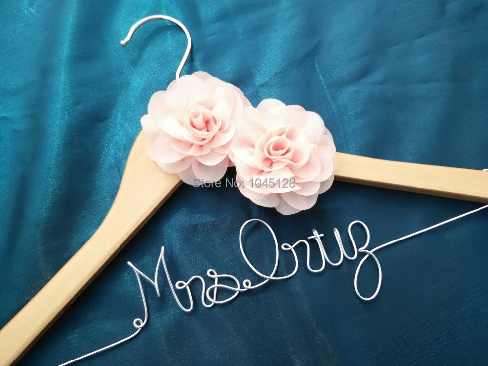 

Free shipping natural hanger Personalized Wedding Hanger, bridesmaid gifts, name hanger, brides hanger