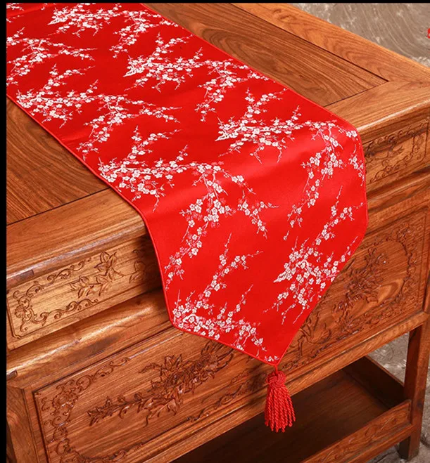 Ethnic Extra Long Silk Brocade Table Runner Christmas Dining Table Mat