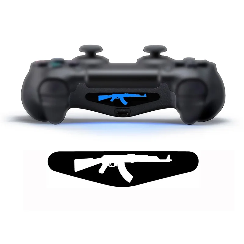 FZQWEG 2 pcs Video Game Controller Light Bar Lightbar Decal Sticker For PS4 Playstation 4 random number