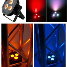 20 шт./лот, adj PAR LED 3x12 Вт RGBA/RGBW Quad 4in1 American DJ IEC плоский par36 DMX свадебный освещения этап оборудования