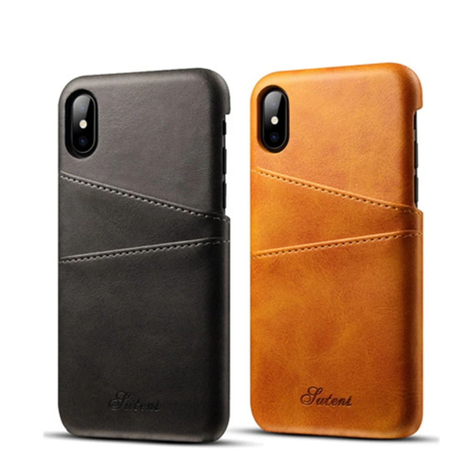 Slim PU Leather Case For iPhone X XS,Phone XS MAX,Case Luxury Back Cover Card Holder Wallet