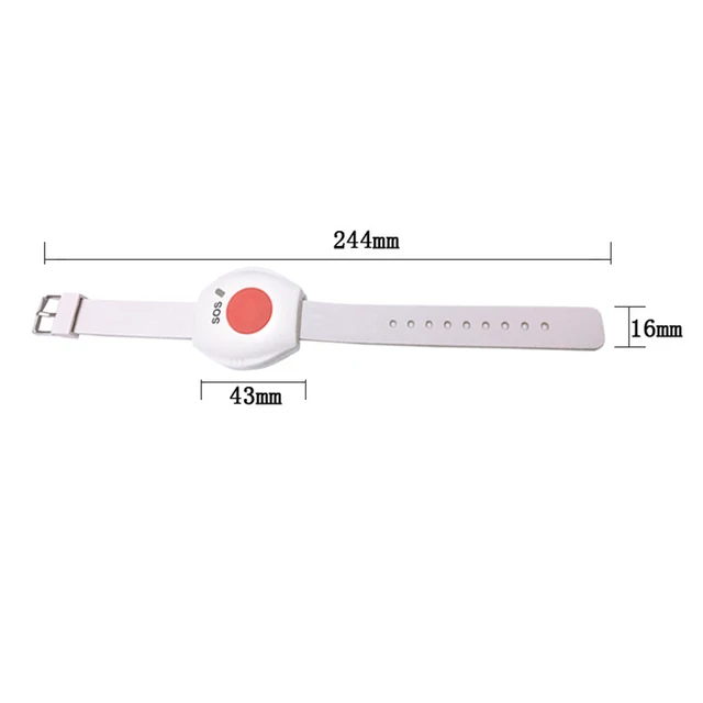 Topvico 2pcs Panic Button RF 433mhz SOS Emergency Button Elderly Alarm Watch Bracelet Old People GSM Home Security Alarm System
