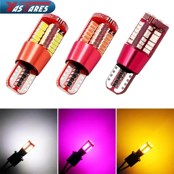 

1pc T10 No Electrode W5W 57 LEDs 194 501 3014 SMD Auto Canbus Error Free Car Interior lights Constant current DC 12V Car-styling