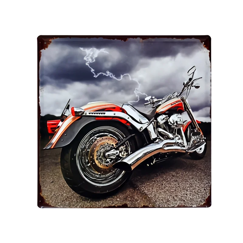 Винтажная табличка с металлическими пластинами для езды на жизнь, декоративные вывески для итальянских мотоциклов, наклейки на стену с изображением велосипеда, настенные наклейки для автомобиля, домашний декор MN81 - Цвет: D