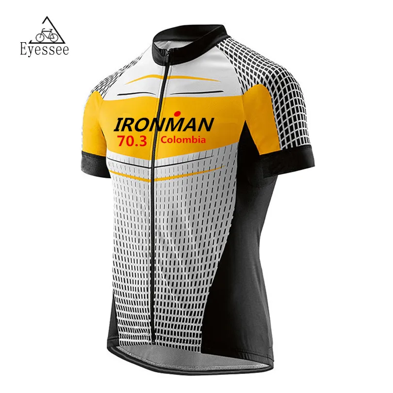 Men's profession bicycle jersey IRONMAN 70.3 Colombian cycling jersey