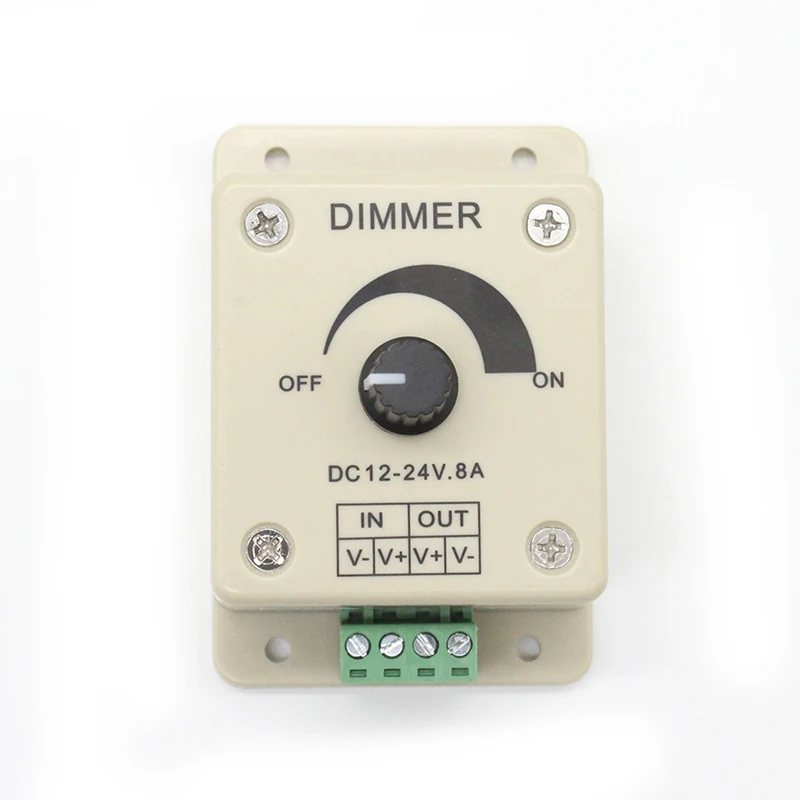 VIPMOON DC12 24V 8A светодиодный диммер на/выключения контроллер для SMD 3528 5050 один Цвет