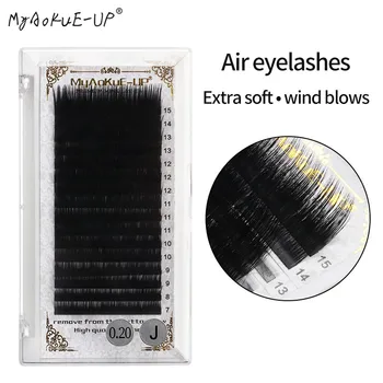 

16rows/case 7~15mm mix premium natural synthetic mink individual eyelash makeup tools eyelash extension