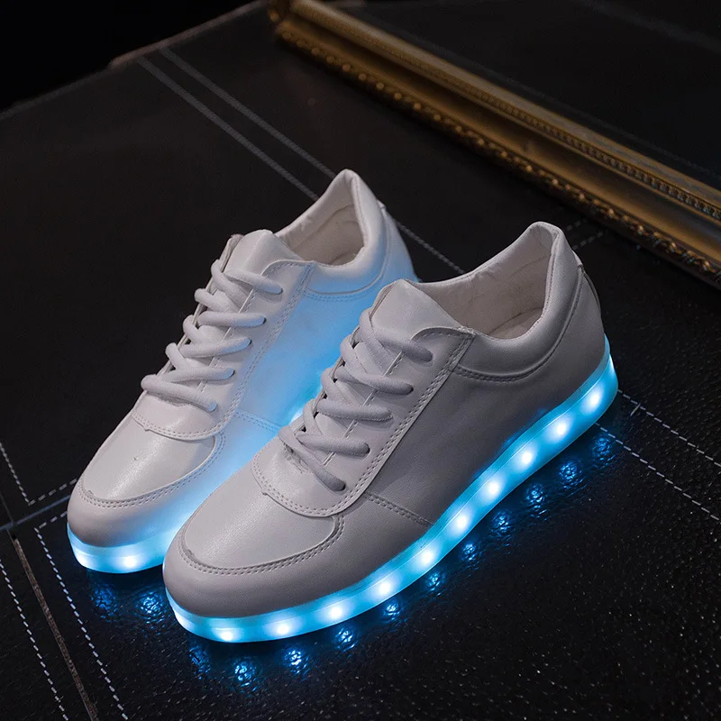 Keduoduo Новинка USB зарядка Led обувь для взрослых светильник кроссовки для мужчин и женщин светящаяся обувь для вечеринок размер 46