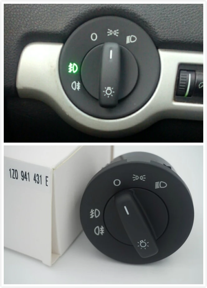 

fast shipping new 1Z0 941 431 E / 1Z0 941 431 For skoda Octavia 2 II A5 1Z Headlight Fog Lamp control Switch