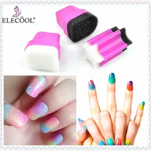 ELECOOL 1 шт., сделай сам, градиентные губки для ногтей, пилки для ногтей, гель для изменения цвета, лак для ногтей, оборудование для маникюра, инструмент для дизайна ногтей с женским