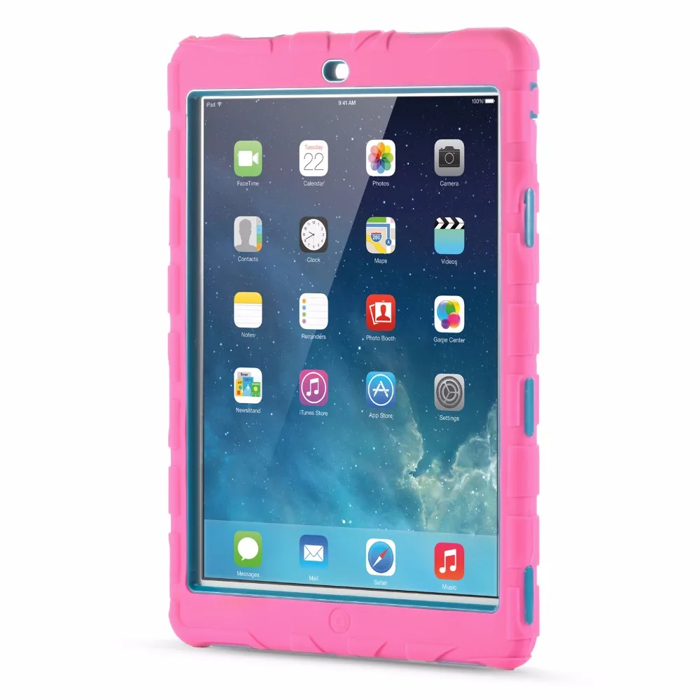 Броня Heavy Duty шин узор чехол для Apple iPad 9,7 2017 2018 A1822 A1823 A1893 5th 6th поколения coque Капа принципиально