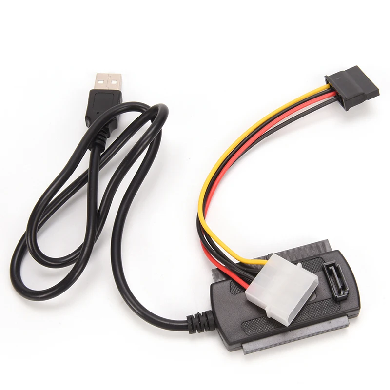 Новый USB 2 0 к IDE SATA адаптер кабель питания для 5 3 HD HDD жесткого диска конвертер 4