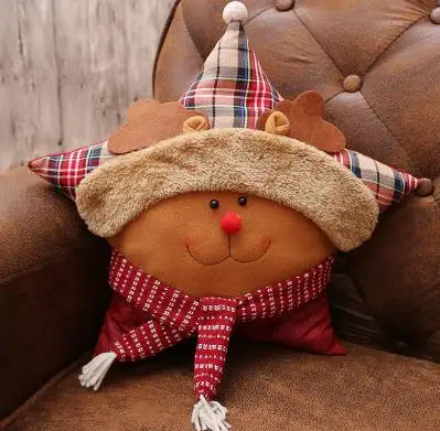 Рождественский лось подушка подарок для детей Home Decor звезды Форма украшение кровати подушки творческие Подушка украшение для вечерние
