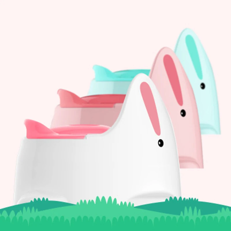 

Baby Portable Comfortable Urinals Cartoon Rabbit Child Toilet Toddler Soft Backrest Lovely Potty Toilet Kids Training Pan Seat