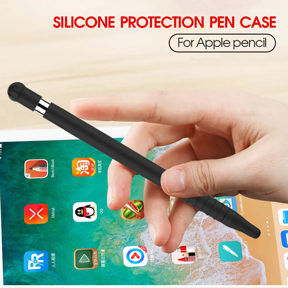 Мягкий силиконовый чехол для Apple Pencil, 1 поколение, для iPad Pencil, 1 крышка, крышка, держатель, планшет, стилус, чехол, ручки