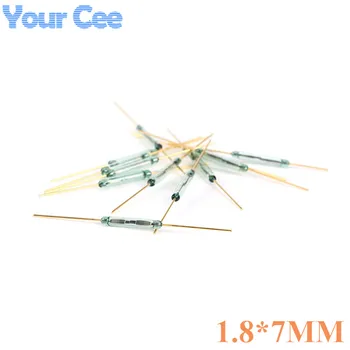 

20 pcs Switch Reed Switch 1.8x7mm Green Glass Normally Open Contact For Sensors 100% Original NO