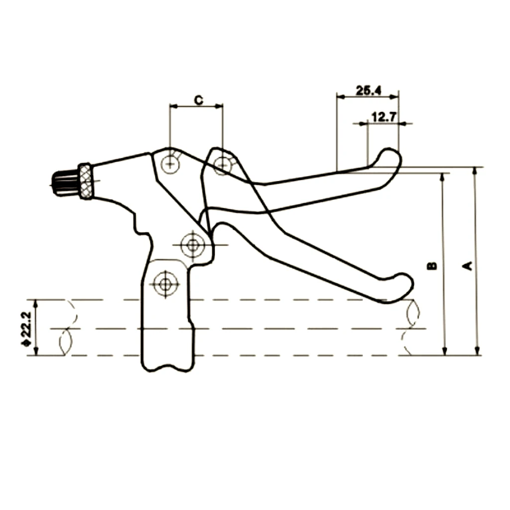 1 Pair Aluminum Alloy Bike Brake Levers Handbrakes V-Brake MTB Road Fixed Gear Bicycle 22mm Handlebar Bike Accessories 