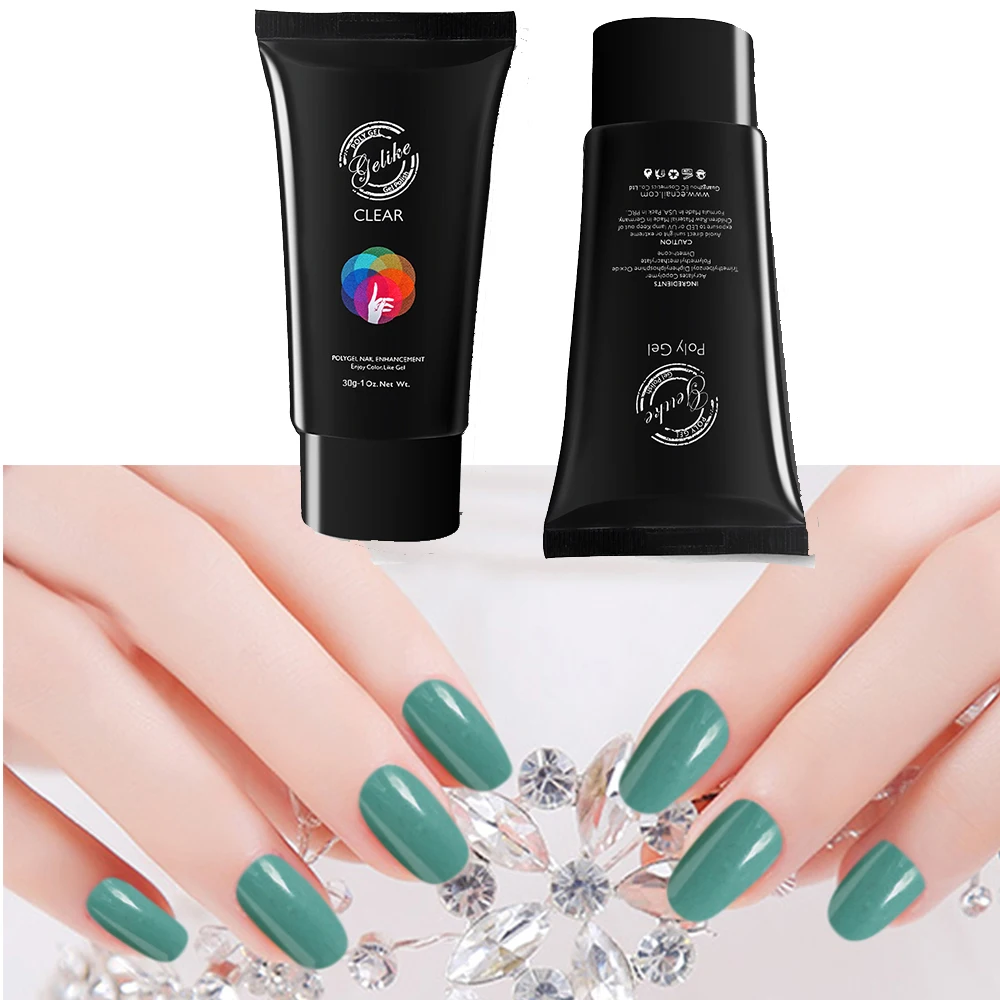 Gelike Polygel Nails Extension Set Polish Manicure Soak ...