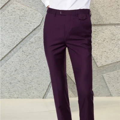 

New Arrival Dress Pants Men Custom Made Pure Color Formal Business Suit Pants Trousers Formal Pants for Men