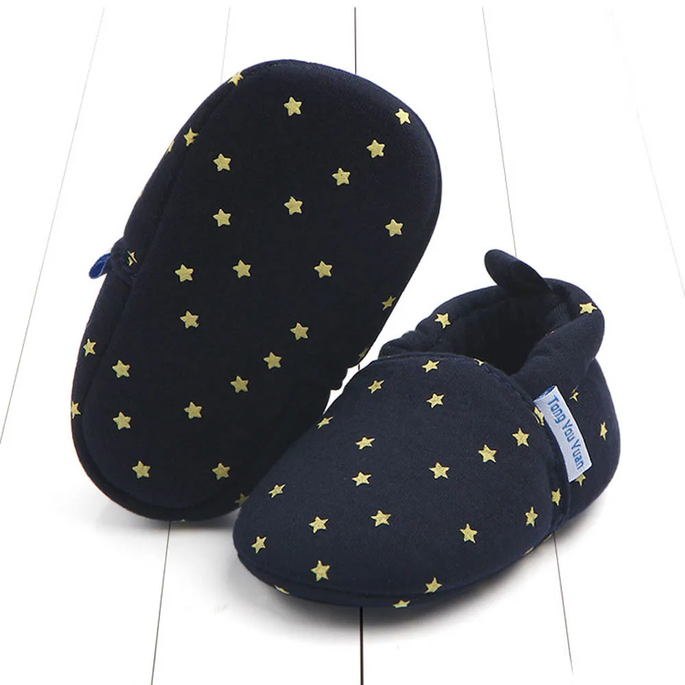 

Newborn baby shoes Infant Baby Star Print Sneaker Anti-slip Soft Sole Toddler Shoes bebek ayakkabi2.251