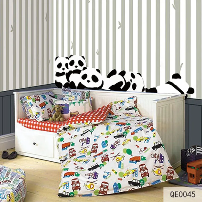 Пользовательские Ткань и текстильные обои для стен тканью фрески, моющиеся бархат из хлопка и льна для детской комнаты панда Домашний Декор Топ