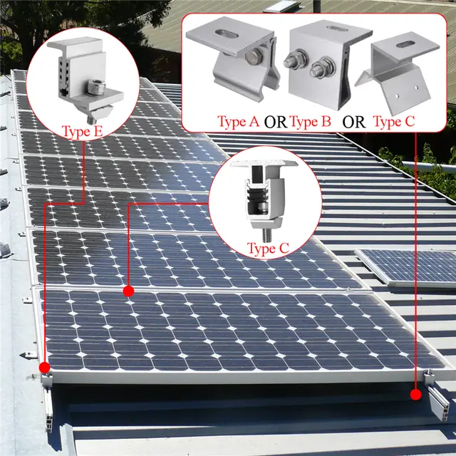 New 5 Types Solar Panel Mounting Bracket Photovoltaic Support Single Stainless Steel Solar System Accessories For Rv House Boat