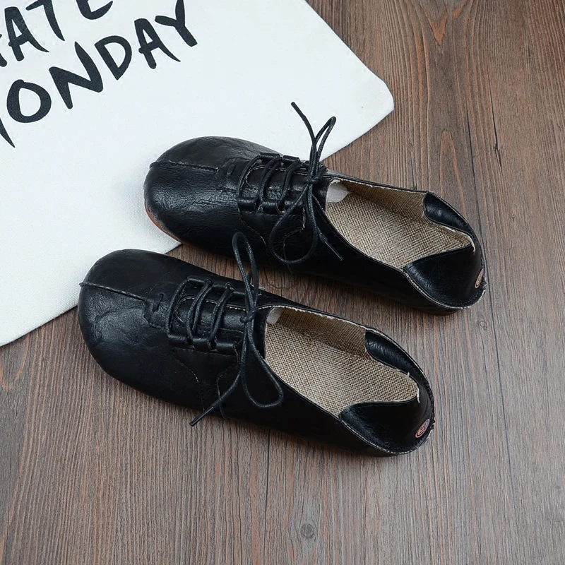 marron Plat Paresseux Fond Nouveau Chaussures Bas Pour blanc Littéraire Confortable Sauvage Noir Mode Aider rose Chaussures De Mou Rétro chocolat Femmes txw7TS0wq