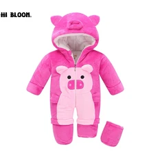 Baby Gift 100 Cotton Newborn Baby Girls Boys Winter Rompers Baby Romper Body Suit Cartoon Long